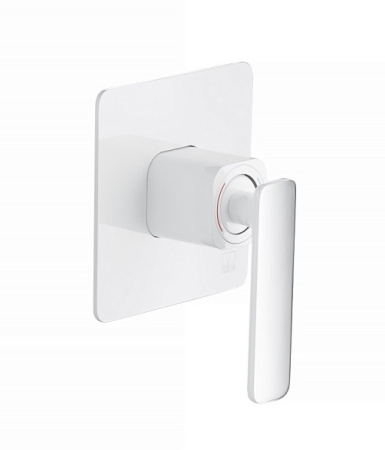 Смеситель встроенный с гигиеническим душем Timo Torne хром-белый 4389/00-16SM